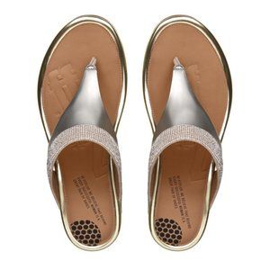 Fitflop Banda slide sandals, pale gold, size 6, NEW. Price is firm.